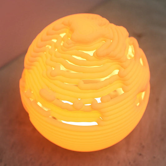 White textured light on a wooden surface